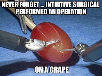 Intuitive Surgical robots on grape meme