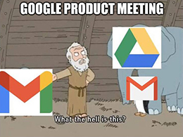 Google ad revenue drive/mail meme