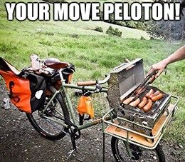 Bike grill your move, Peloton meme