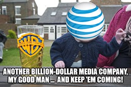 AT&T drunk baby buying media companies DirecTV meme