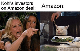 Kohl's not benefitting from Amazon deal returns cat meme