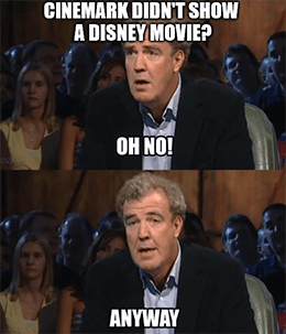 Cinemark doesn't show Disney's Raya Clarkson meme