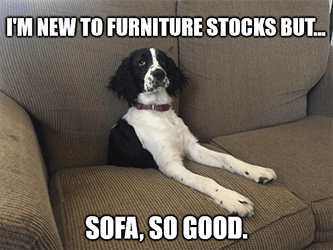 New to furniture stocks sofa so good meme