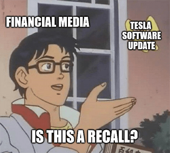 Tesla software update butterfly is this a recall meme - intellia daily