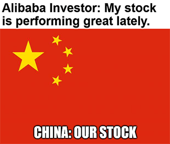 BABA investor my stock our stock China CCP crackdown meme