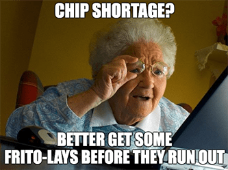 ASML Chip shortage better get Frito-Lays meme