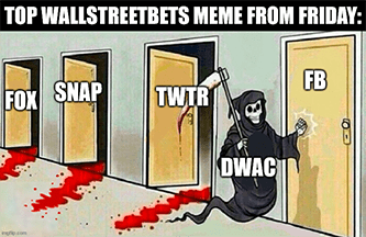 WallStreetBets reaper TWTR FB DWAC meme