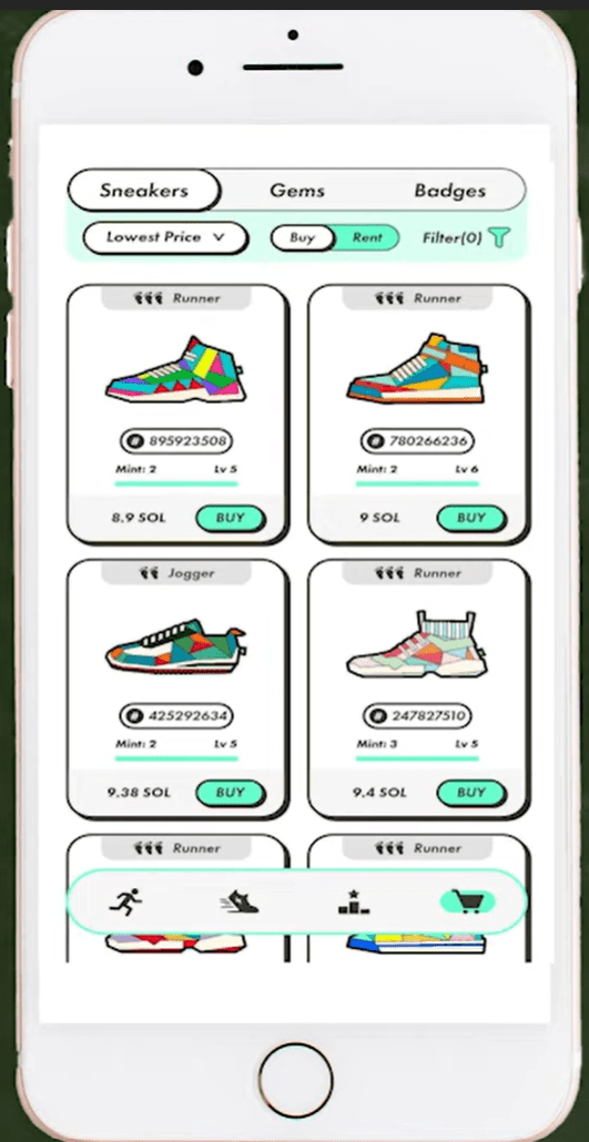 Stepn App Shoes