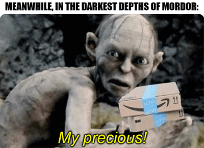 Golum Amazon meme