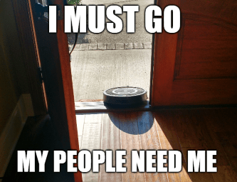 Roomba Amazon iRobot buyout people need me meme