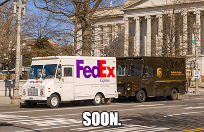 FedEx downgrade UPS upgrade soon meme