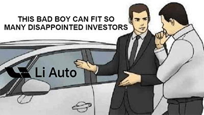 Li Auto fit so many disappointed investors meme