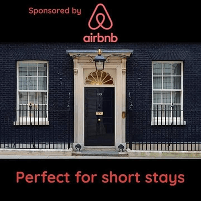 Airbnb Perfect for short stays 10 Downing Street meme